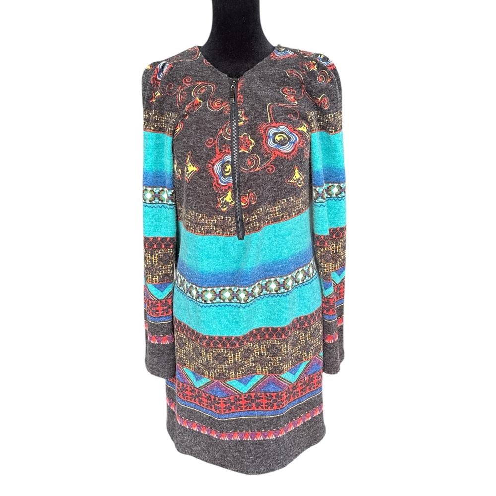 EUC Aryeh Large Multicolor Long Sleeve Boho Dress